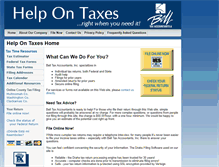 Tablet Screenshot of helpontaxes.com